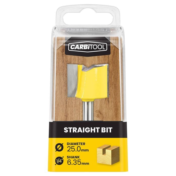 Carbitool 25.0mm TCT Straight Router Bit