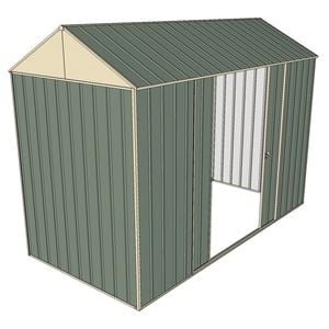 Build-a-Shed 1.5 x 3.0 x 2.3m Gable Double Sliding Side Door Shed - Green