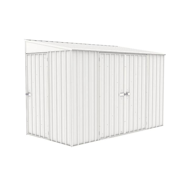 Absco Sheds 3.0 x 1.52 x 2.08m Surfmist Three Door Bike Shed
