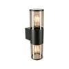 Brilliant Denison Black Up Down Wall Light With 7W LED Globes