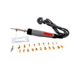 Tradeflame 240V 30W 22 Piece Wood Burning Soldering Iron Kit