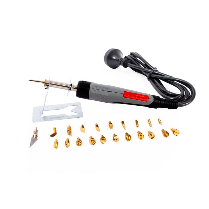 Tradeflame 240V 30W 22 Piece Wood Burning Soldering Iron Kit