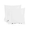 Silky Soft Bamboo European Pillowcase Set - White