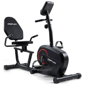 Proflex Magnetic Recumbent Exercise Bike, Heart Rate Sensors, 8-level Resistance, Comfortable Seated Home Fitness