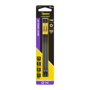 Kango 152mm TX40 Hypertorque Impact Driver Bit - 2 Pack