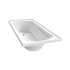 Clearlite 1655 x 740 x 420mm White Matisse Bath