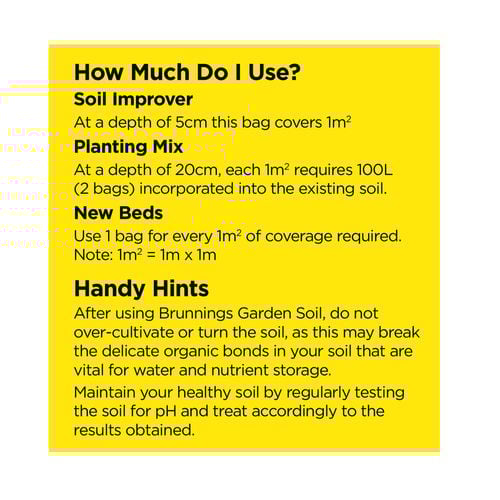 Brunnings 50L Premium Garden Soil Planting Mix Bunnings Australia