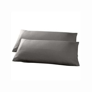 CottonMore 2pcs of 100% Cotton 650tc Grey Pillowcases 48x73cm