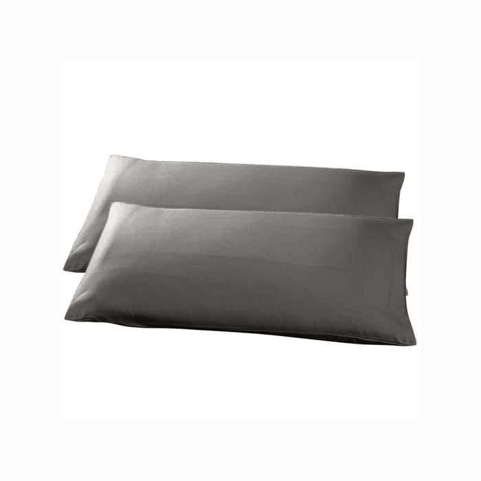 CottonMore 2pcs of 100% Cotton 650tc Grey Pillowcases 48x73cm