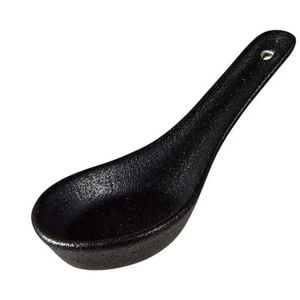 Maxwell & Williams Caviar Black Spoon 13.5cm Porcelain Elegant Tableware