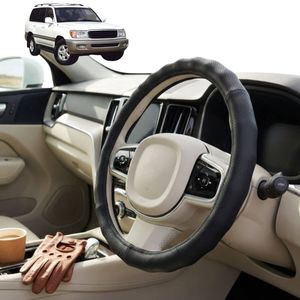 Australian Goose Steering Wheel Cover for Toyota LandCruiser 100 1998 - 2007 Circle Black