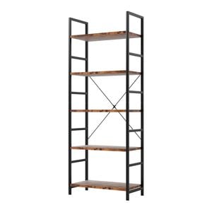 Levede Bookshelf 5 Tier Open Display Shelf 157.5cm Storage Bookcase