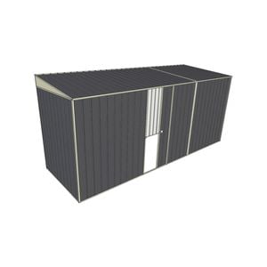 Build-a-Shed 1.5 x 4.5 x 2m Single Sliding Side Door Skillion Shed - Grey