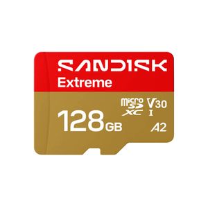 SanDisk 128GB Extreme microSDHC UHS-I Memory Card - Up to 160MB/s, C10, U3, V30, 4K, A2, Micro SD