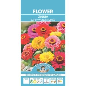 Mr Fothergill's Zinnia Early Wonder Flower Seeds
