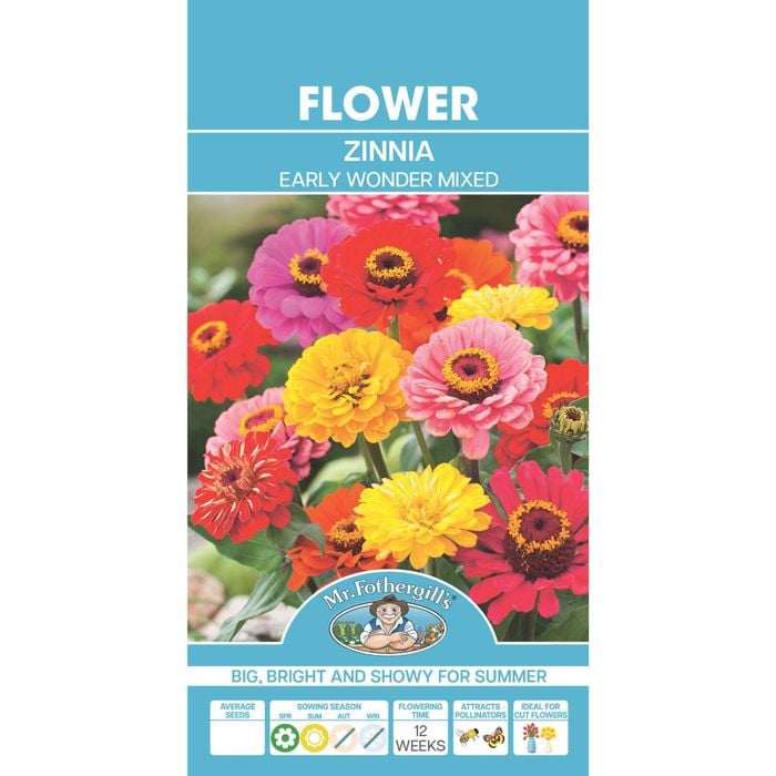 Mr Fothergill's Zinnia Early Wonder Flower Seeds