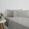 Odyssey Living Breathe Cotton Double Sheet Set - Pewter