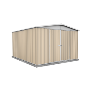 Absco Sheds 3.0 x 3.66 x 2.06m Classic Cream Regent Double Door Garden Shed