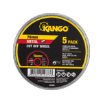 Kango 76mm Abrasive Cut Off Disc - 5 Pack 