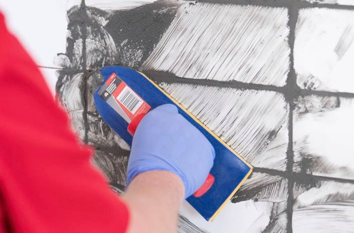 Apply the grout using grout float 