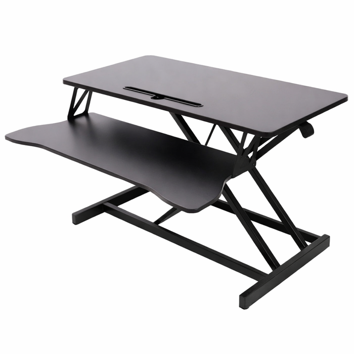 Foret Height Adjustable Standing Desk Riser Computer Laptop Stand Up Gas Spring
