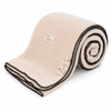 Soga 230x200cm Peach Flannel Polyester Throw Blanket