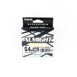 Sunline Almight x5 150m Olive Sinking Braid Fishing Line 7.2lb