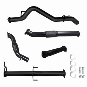 Ignite Exhausts Turbo Back For Mitsubishi Mn Triton 2.5l 3" Cat & Pipe Black Aluminised Steel