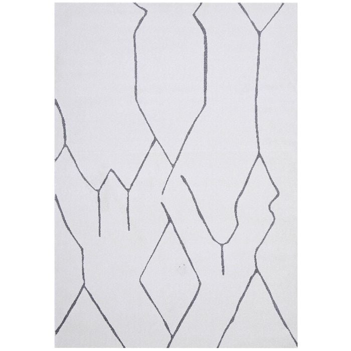 The Rug Connection Harley Ivy Grey Off White 400x300cm - Extra Extra Large Pet Friendly Indoor Floor Rug