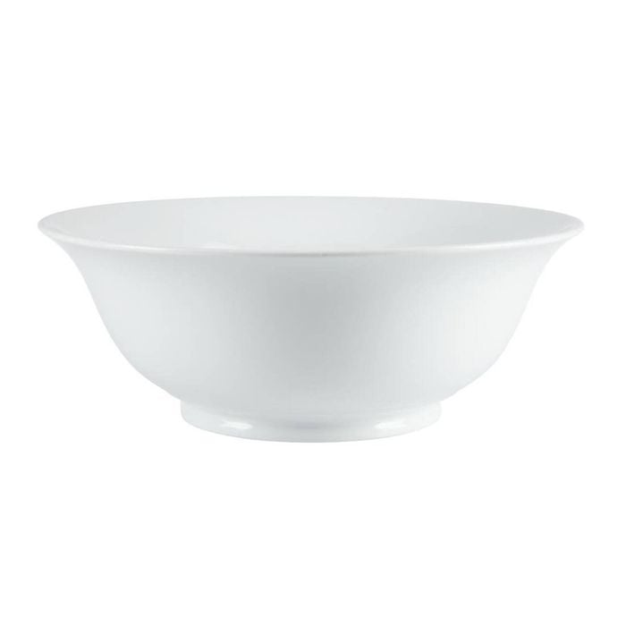 Olympia Whiteware Salad Bowl Large Round Ceramic 330mm Tableware Serving Dish