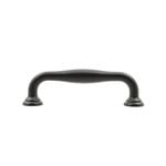 Lane 115mm Black Hampton Handle - 4 Pack - Matte Black