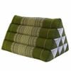 Thai Triangle Backrest Cushion - Handmade With Kapok Fill | Traditional Design | Firm, Allergen-free Support | 50x32x30cm