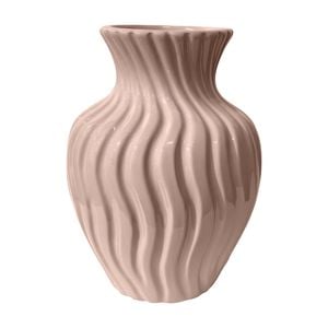 Astin Sinclair 150 x 200mm Peach Blush Wavy Ceramic Vase