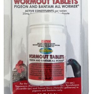 Vetafarm Pigeon And Bantam Wormout All Wormer Tablet 50 Pack