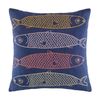 Kas Australia Sardines Cushion Multi Cotton Embroidered 50x50cm