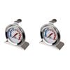 2PK Davis & Waddell Oven Thermometer Stainless Steel 7cm - Silver