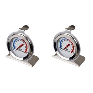 2PK Davis & Waddell Oven Thermometer Stainless Steel 7cm - Silver