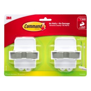Command 1.8kg Broom Gripper - 2 Pack