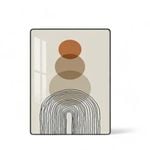 Aura Furniture 700mm*1000mm White  Bukid Framed Wall Art