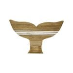 LVD Cape 61cm Timber Whale Tail Wall Hanging Art - Brown
