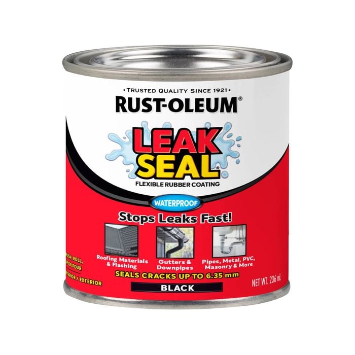 Rust-Oleum 240ml Black Brush On LeakSeal Sealant