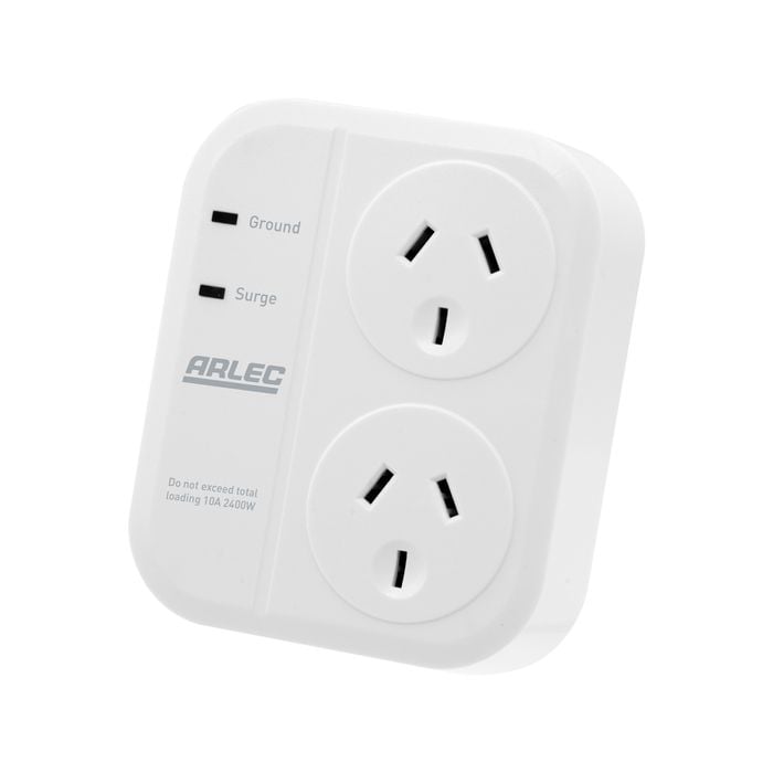 Arlec Double Adaptor Socket Protector