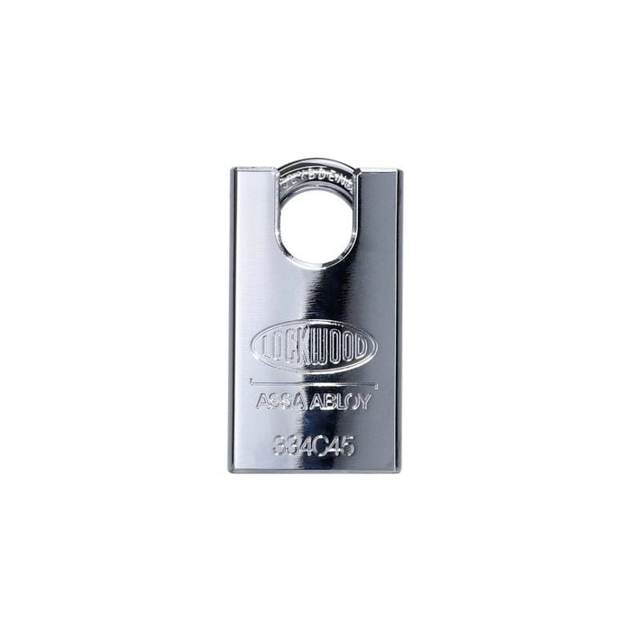 Lockwood 45mm Steel 334 Series Shrouded Padlock with 19mm Molybdenum Steel Shackle