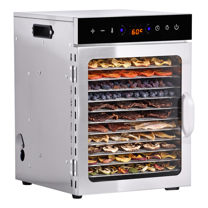 Advwin 12 Trays Food Dehydrator with Upgrated Smoke Port for Smoky Flavour