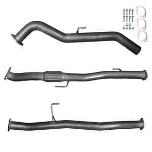 Ignite Exhausts Dump Pipe Back For Nissan D40 Navara V6 V9x Stx550 Turbo 3" Pipe Only Raw Aluminised Steel