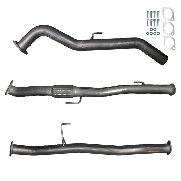 Ignite Exhausts Dump Pipe Back For Nissan D40 Navara V6 V9x Stx550 Turbo 3" Pipe Only Raw Aluminised Steel