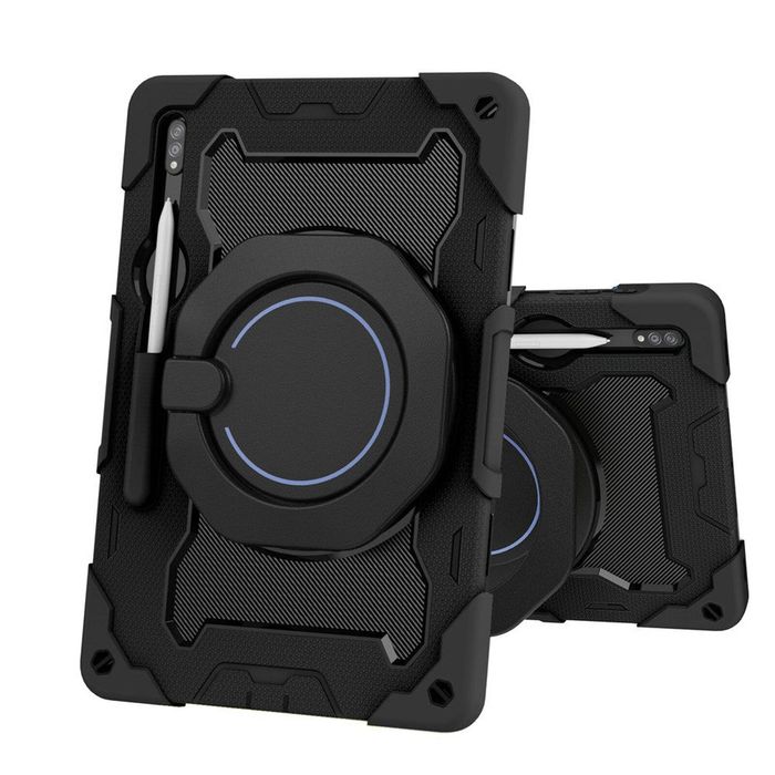 Redefine Armor Shockproof Handle Case for Samsung Galaxy Tab  S9 Plus / S9 FE Plus / S10 Plus - Black