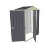 Build-a-Shed 1.5 x 0.8 x 2.3m Single Hinged Door Gable Shed with Single Hinged Side Door - Grey