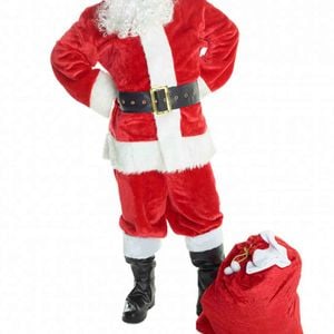 Santa Claus Deluxe Mens Plus Size Christmas Costume - Xlarge