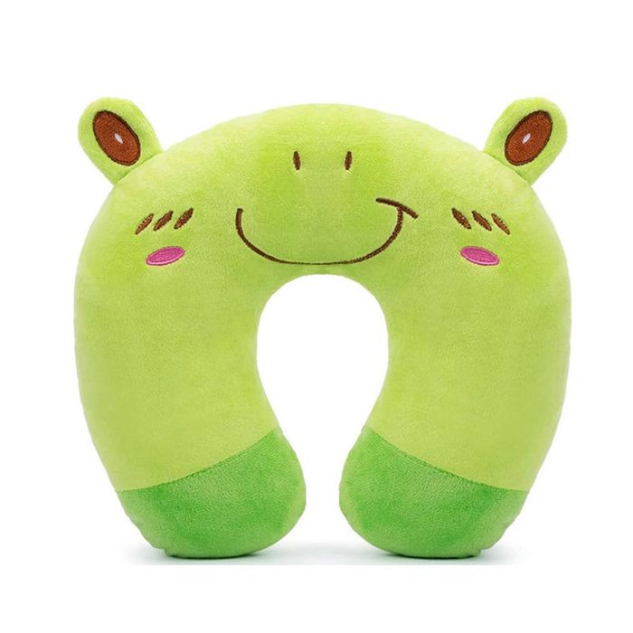 Catzon Animal Travel Pillow for Kids Soft Neck Head-Frog